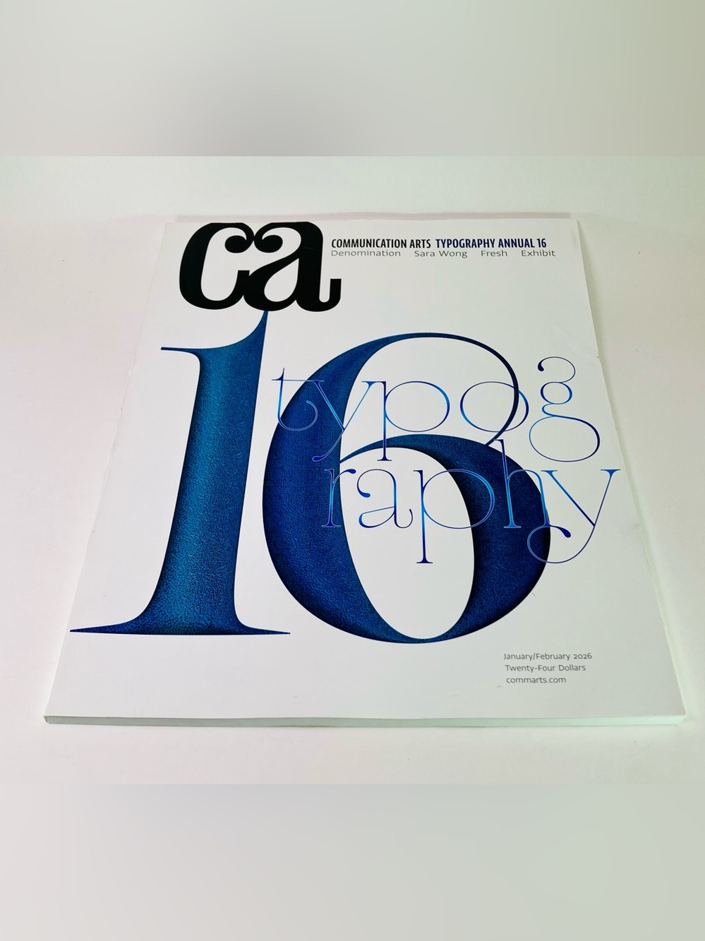COMMUNICATION ARTS 468 Jan/Feb 2026 TYPOGRAPHY ANNUAL 16 Denomination, Sara Wong
